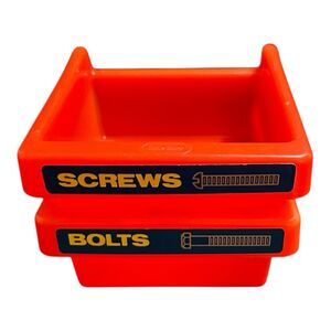 2 Little Tikes Workbench Work Shop Storage Bins Nuts Bolts